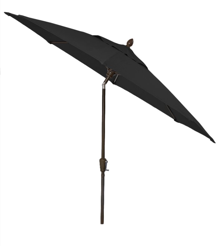 9ft black patio umbrella 9Ft Oct Market Umbrella Tilt