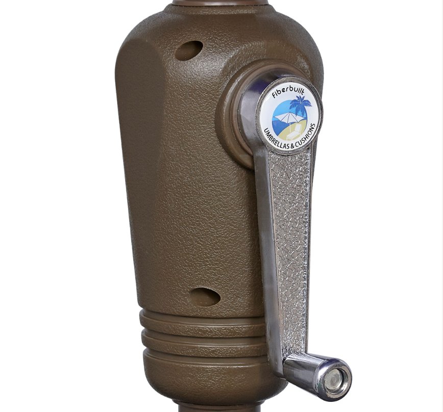 fixed patio umbrella crank housing Crank Lift Kit for 1.5 inch Pole