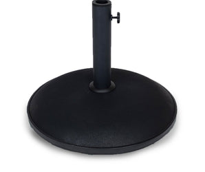 concrete forms for patio umbrella base Fiberbuilt Round Concrete Umbrella Base, Black